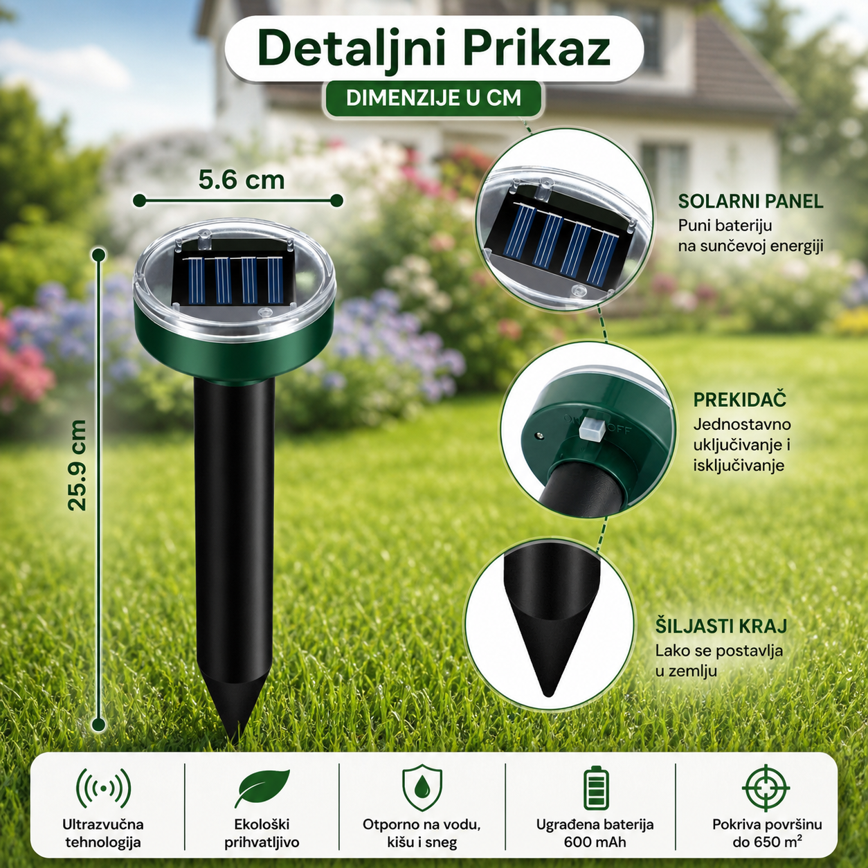 Solarni rasterivači glodara – 2 kom.