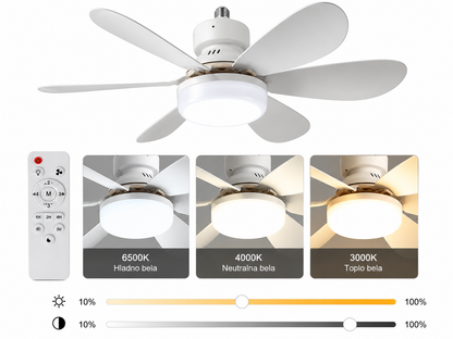 LED plafonski ventilator sa svetlom
