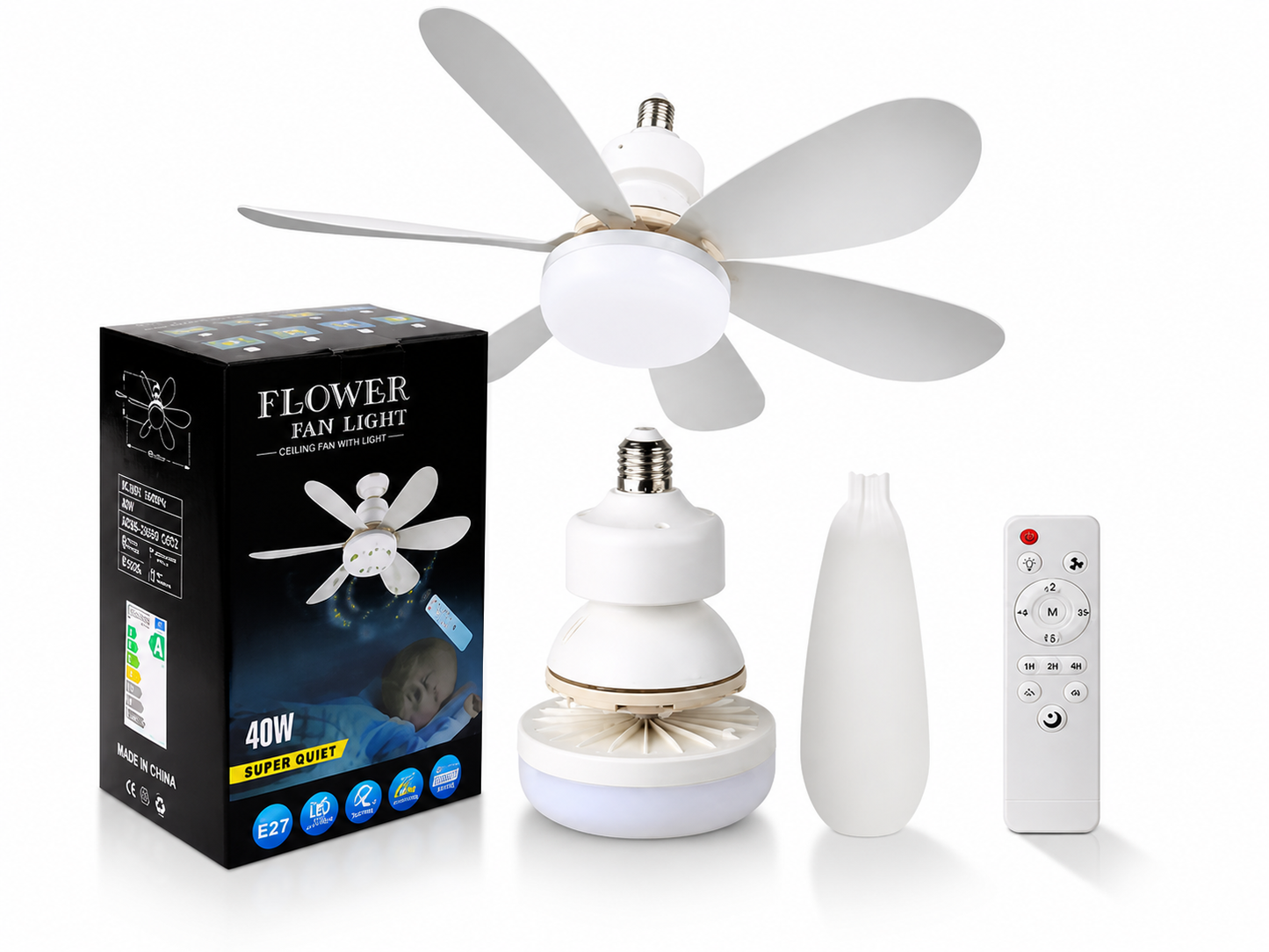 LED plafonski ventilator sa svetlom