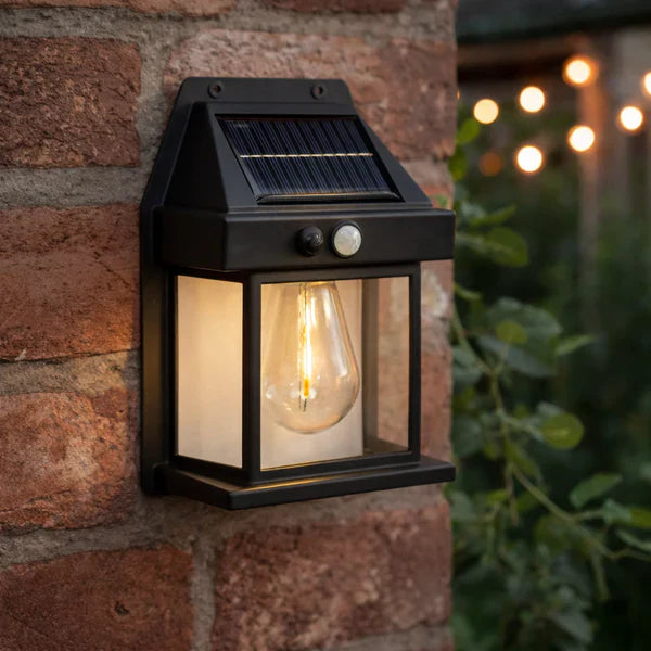 Solarna zidna lampa sa senzorom pokreta