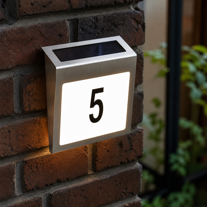 Solarna LED kućna tabla sa brojem