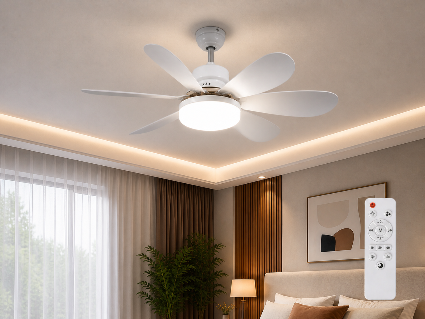 LED plafonski ventilator sa svetlom