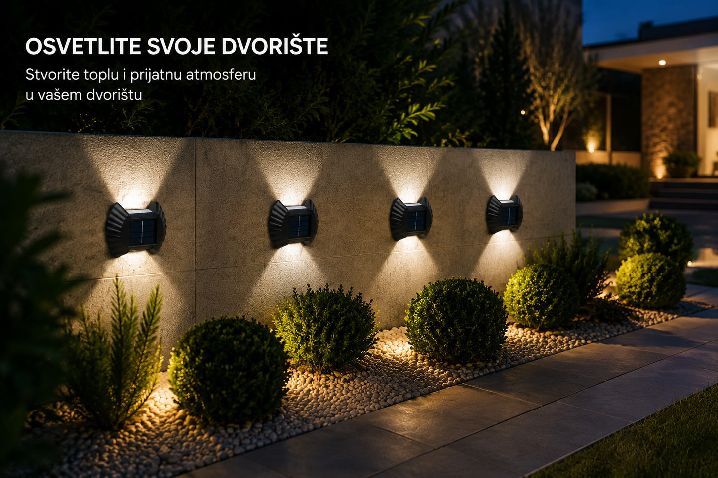 Dekorativne solarne lampe 4 kom.
